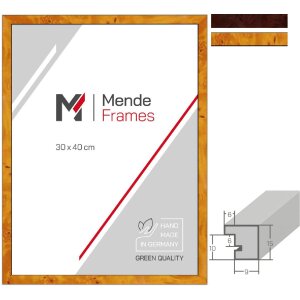 MendeFrames H14B Ramka Drewniana Dekor Korzeni Jasny/Ciemny