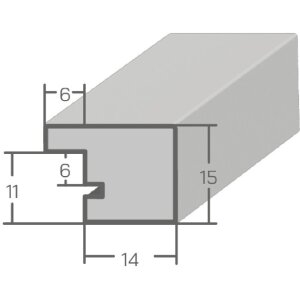 Ramka na zdjęcia MendeFrames H14C z dekoracją w kształcie korzeni, 13x13 cm, szkło sztuczne