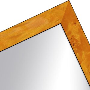 Lustro ścienne MendeFrames H14D z dekoracją wierzchołkową, jasne, 50x75 cm