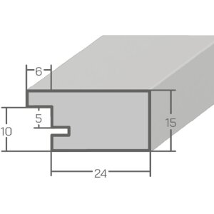 MendeFrames Lustro ścienne H14D korzeń ciemny 20x30 cm