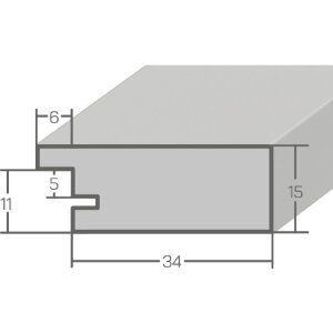 MendeFrames Lustro Korzeń Drzewa Jasne 20x20 cm