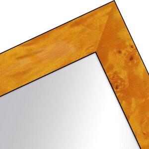 Ściana lustrzana MendeFrames z drewna korzeniowego jasnego 60x90 cm