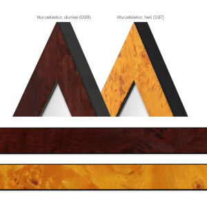 MendeFrames Lustro H14E Dekor Drewna Korzeni Wiele Rozmiarów