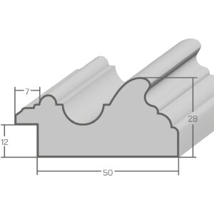 Ramka na zdjęcia MendeFrames H017 orzechowa 20x40 cm z szkłem muzealnym