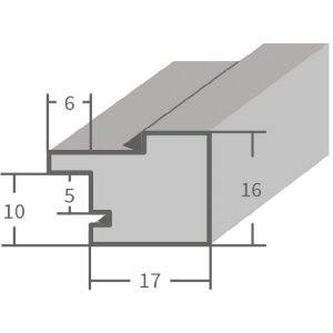 MendeFrames H025 Ramka drewniana czarna 50x50 cm