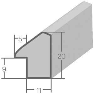 Ramka na zdjęcia MendeFrames H080, fioletowa, 30x90 cm, szkło muzealne