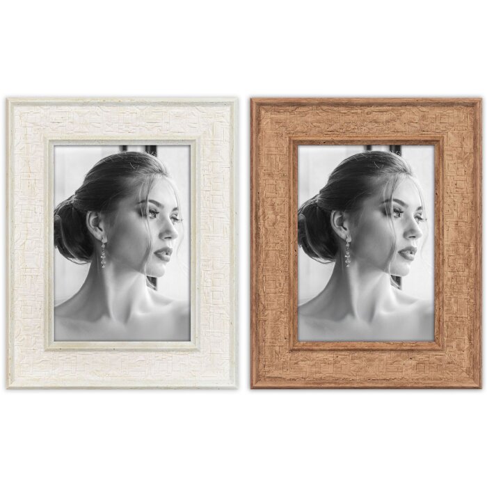 Mauro Ferretti Perth – Ramka na zdjęcia (biała/naturalna) 10x15/13x18/15x20 cm