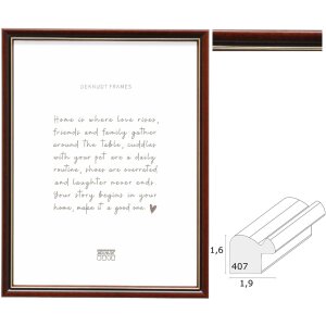 Deknudt S407H2 Brązowa Ramka na Zdjęcia 10x15-30x40 cm