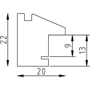 Ramka na zdjęcia Effect Profil 59 – styl używany, czarny, brąz, zielony, wiele formatów, wybór szkła
