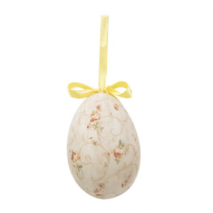 Clayre & Eef 65908 Zestaw 6 Wiszących Jajek Ø7x10 cm