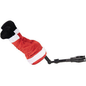 Clayre & Eef 66347 Nogi Świętego Mikołaja 30x13x54 cm Czerwone