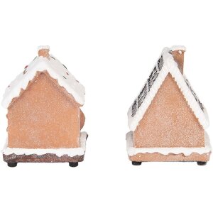 Clayre & Eef Domki Dekoracyjne LED - Zestaw 17 (9x8x13 cm)