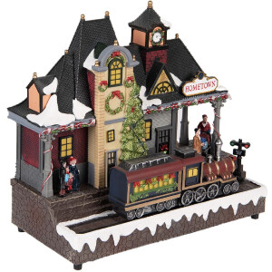 Clayre & Eef Dekoracyjny pociąg LED 32x16x30 cm