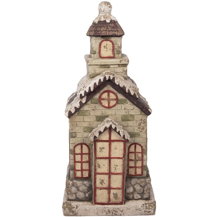 Clayre & Eef 5MG0070 Dekoracja Dom 36x30x80 cm Zielono-Beżowa