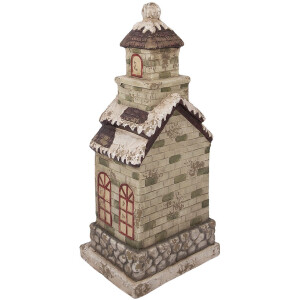 Clayre & Eef 5MG0070 Dekoracja Dom 36x30x80 cm Zielono-Beżowa