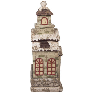 Clayre & Eef 5MG0070 Dekoracja Dom 36x30x80 cm Zielono-Beżowa