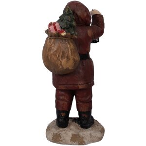 Clayre & Eef Święty Mikołaj 37x39x82 cm - Dekoracja Rustykalna