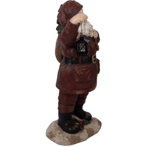 Clayre & Eef Święty Mikołaj 37x39x82 cm - Dekoracja Rustykalna