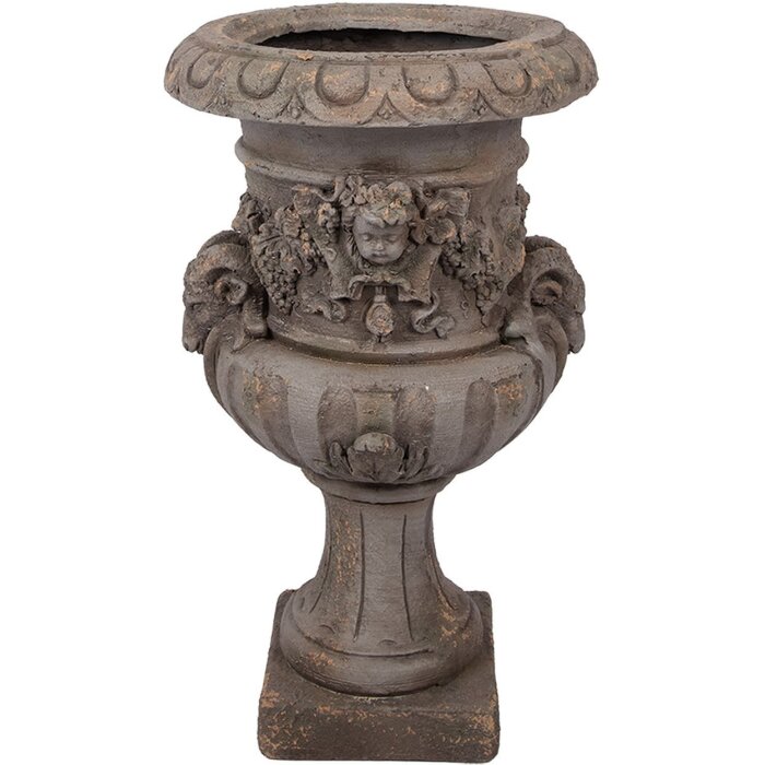 Wazon dekoracyjny Clayre & Eef, szary, 40x38x64 cm