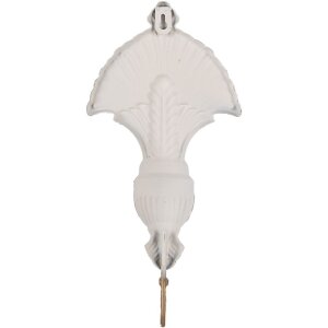 Wieszchnik na ścianę Clayre & Eef 6Y5983 – stal, styl landhaus, beżowo-brązowy