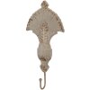 Wieszchnik na ścianę Clayre & Eef 6Y5983 – stal, styl landhaus, beżowo-brązowy