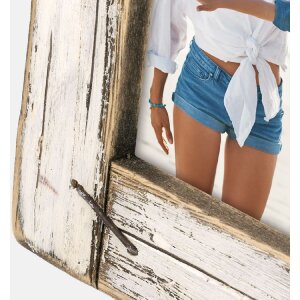 ZEP Ramka Horn Drewniana Biała Vintage 13x18/15x20 cm