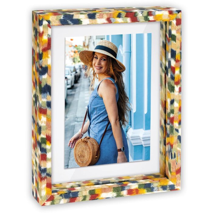 ZEP Recife Drewniana Ramka na Zdjęcia 3D - Kolorowa, Dwustronna
