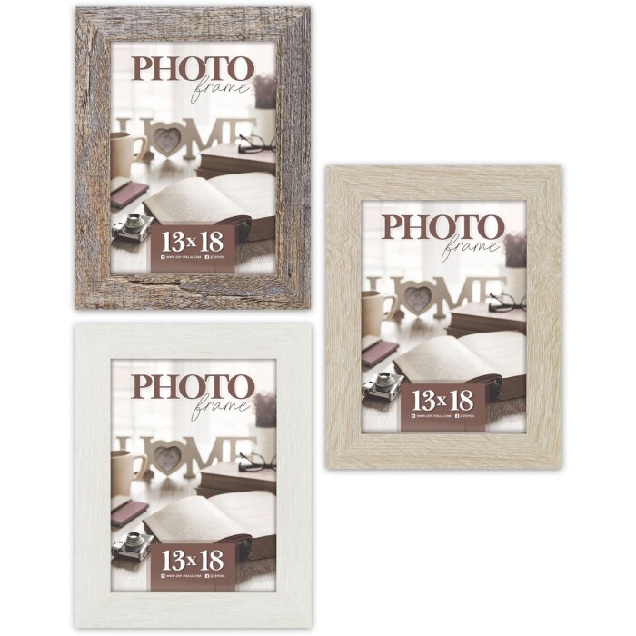 ZEP Holz Renton Ramka na Zdjęcia - Blok, Szkło, 3 Kolory