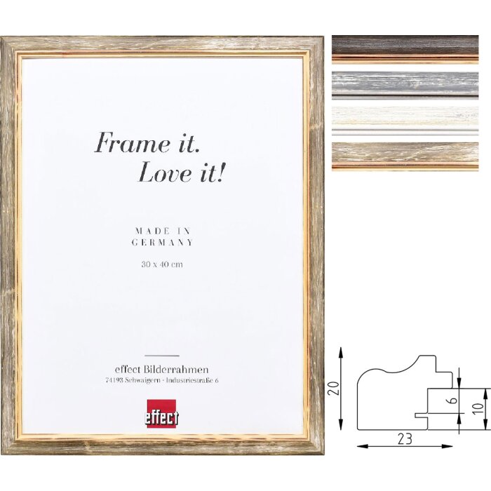 Effect Holzrahmen Profil 67 Ramka Drewniana Landhausstyl 2,3 cm
