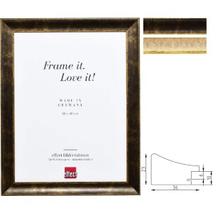 Effect Holzrahmen Profil 68 Barokowa Ramka Czarna lub...