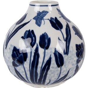 Clayre & Eef Wazon Ceramiczny Tulipany 16x16 cm