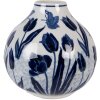 Clayre & Eef Wazon Ceramiczny Tulipany 16x16 cm