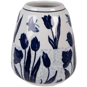 Clayre & Eef Wazon Ceramiczny Tulipany 16x18 cm