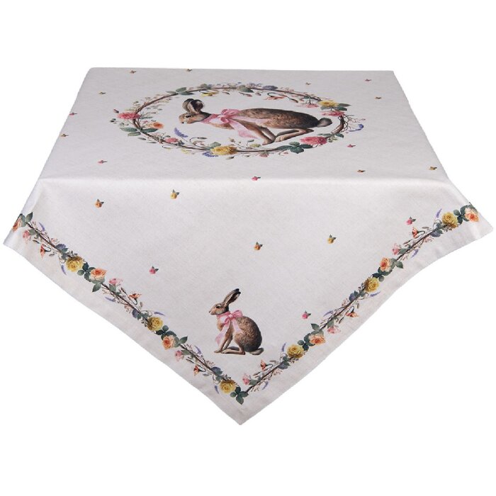 Kubekówka Clayre & Eef 100x100 cm z królikiem – wiosna i Wielkanoc