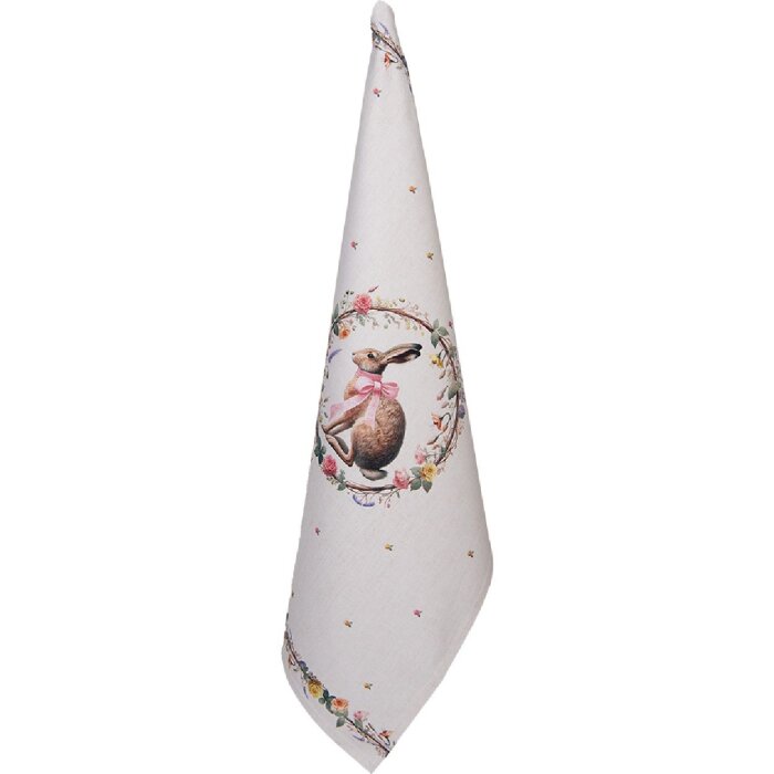 Ręcznik kuchenny Clayre & Eef 50x70 cm, beż-brązowy, bawełniany