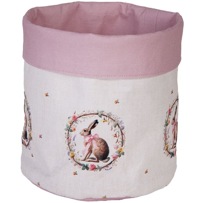 Wózeczek na chleb Clayre & Eef EWC50, Ø 15x16 cm, beżowo-brązowy