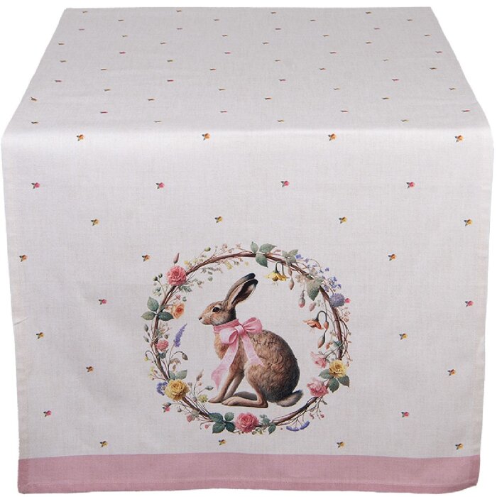 Włókna stołowe Clayre & Eef EWC64 50x140 cm, beżowo-brązowe