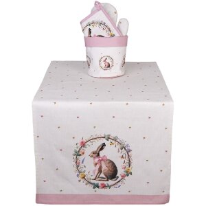 Włókna stołowe Clayre & Eef EWC64 50x140 cm, beżowo-brązowe