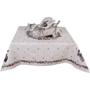 Rękawiczka do piekarnika Clayre & Eef, 18x30 cm, beżowo-brązowa