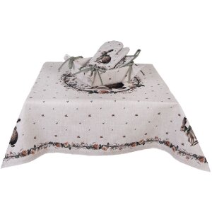 Podkład do garnków Clayre & Eef, 20x20 cm, beżowo-brązowy