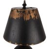 Lampa stołowa Clayre & Eef, czarno-brązowa, Ø35x78 cm, E27, max 60 W