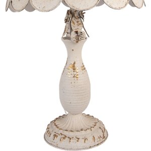 Świetlanka stołowa Clayre & Eef, beż z akcentem złota, Ø41x69cm, E27/60W