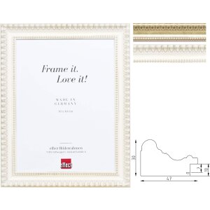 Lustrzana ściana z drewna barokowego Profil 56 –...