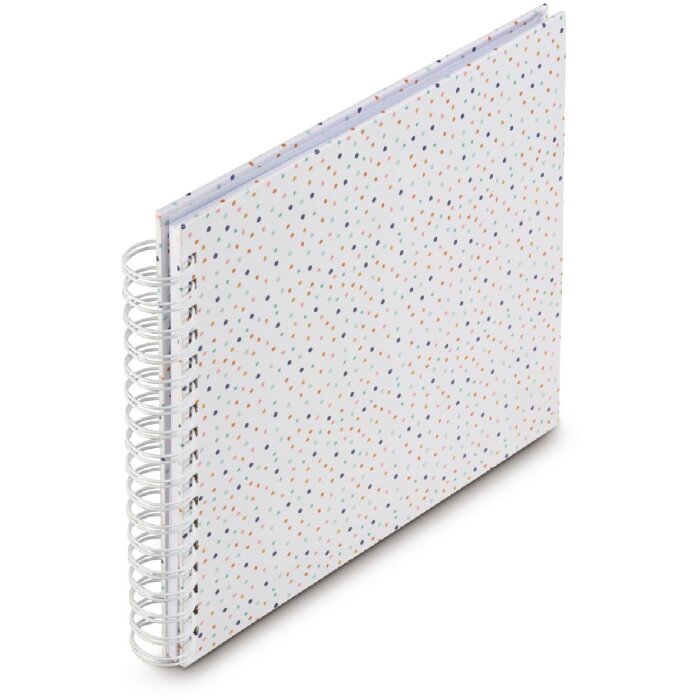 Album spirala Hama Confetti 28x24 cm, 50 stron białych