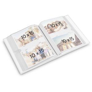 Album Memo Hama – 19x25 cm, 100 stron, na 200 zdjęć 10x15 cm, z torbą na negatywy i miejscem na CD