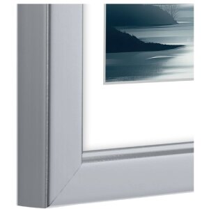 Ramka na zdjęcia Hama Chill srebrna 13x18 cm – minimalistyczna z akrylowym szkłem