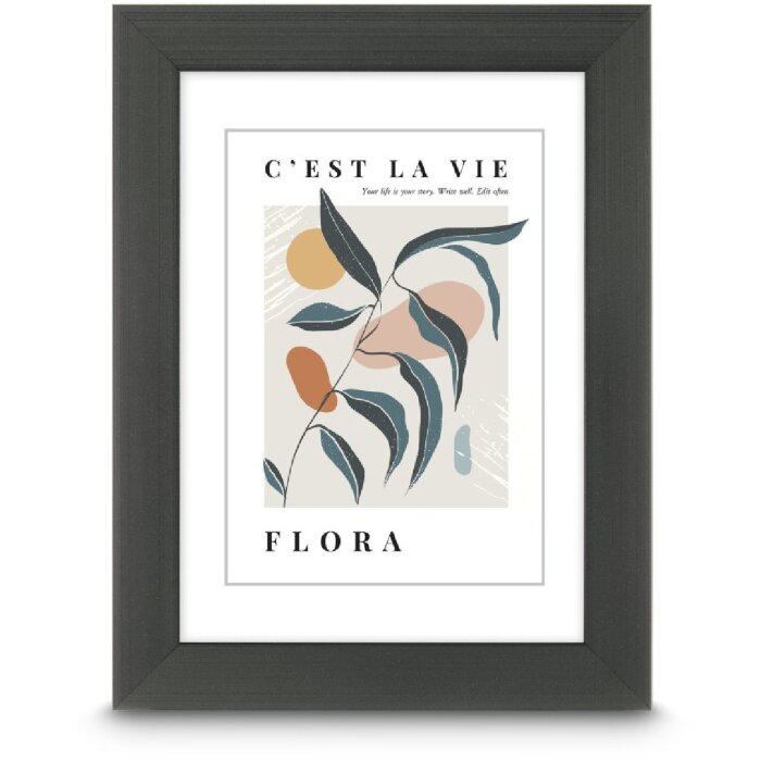 Ramka na zdjęcia Hama Flora, kontrastowy szary, 15 x 20 cm