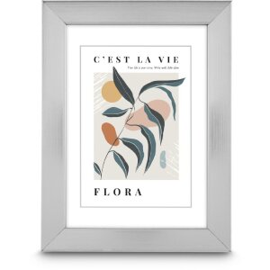 Ramka na zdjęcia Hama Flora, srebrna, 20 x 30 cm