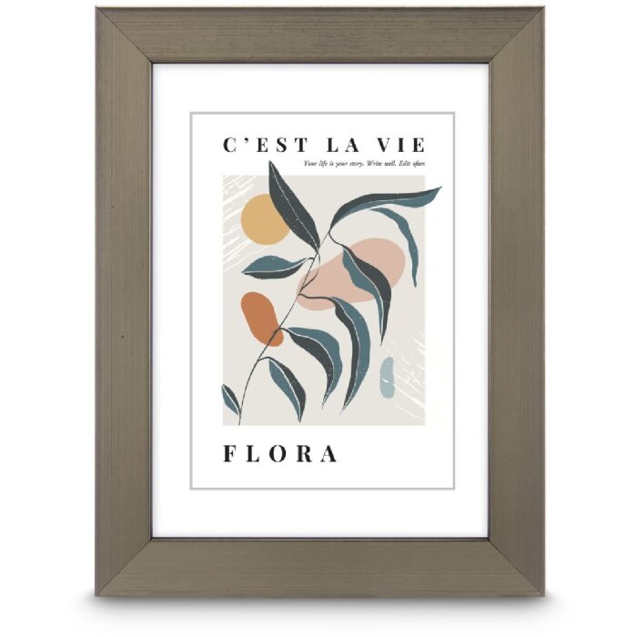 Ramka na zdjęcie Hama Flora, stal, 30x40 cm, brąz z odcieniem stali