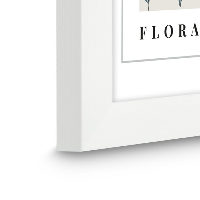 Ramka na zdjęcia Hama Flora, biała, 15 x 20 cm – aluminium, szkło reflexowe, uniwersalna